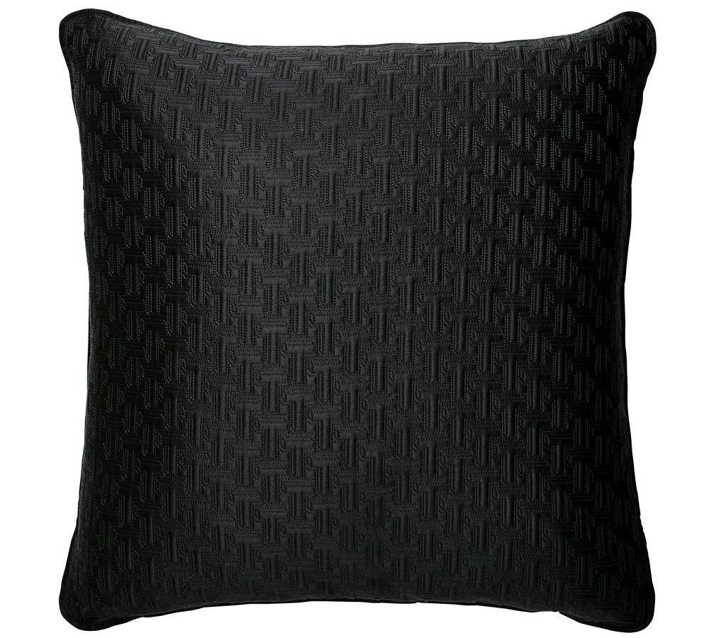 Ted Baker T Quilted Black Pillow Sham